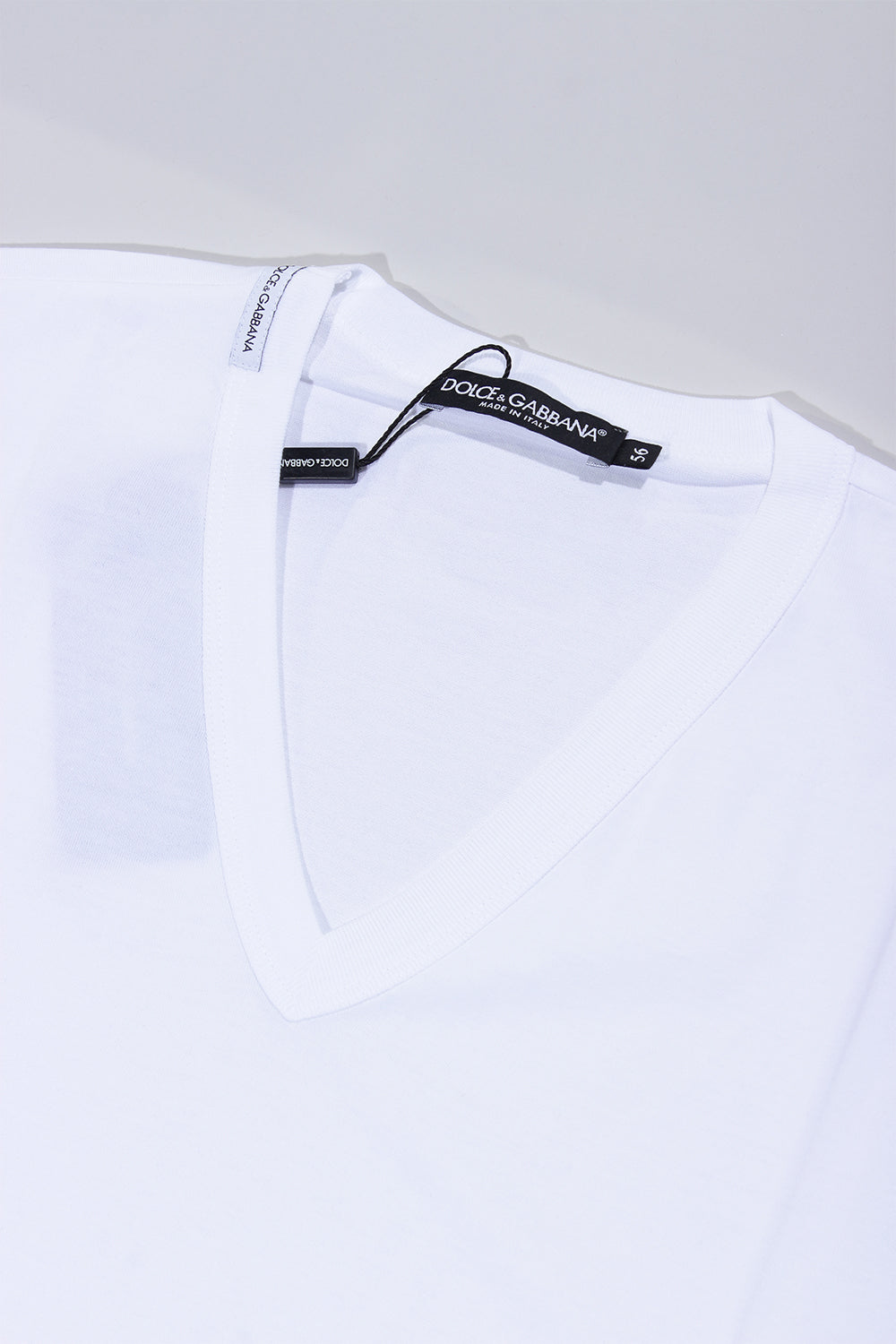 Dolce & Gabbana T-shirt neck logo tag white