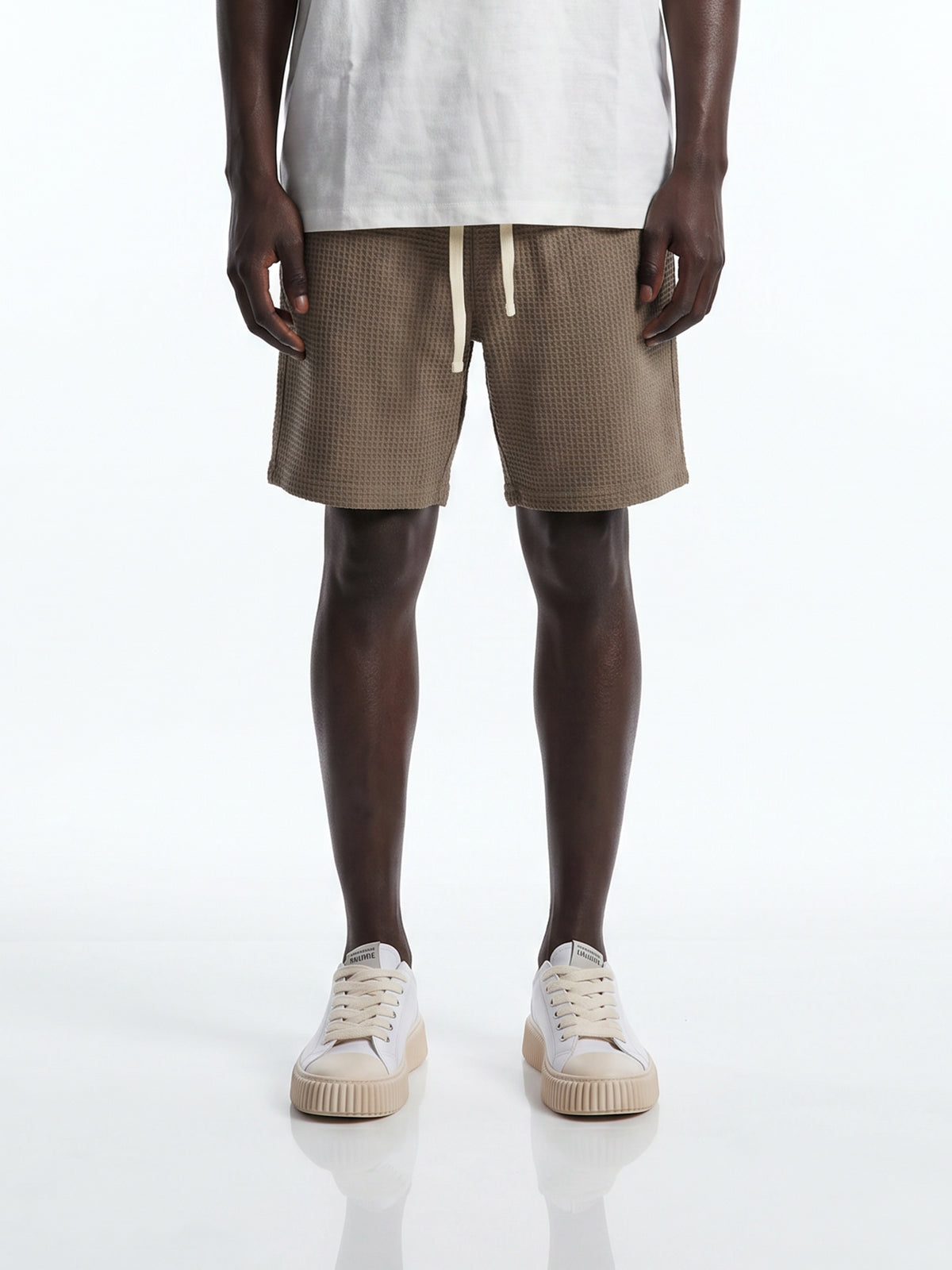 CREW Milano Waffle Shorts Khaki