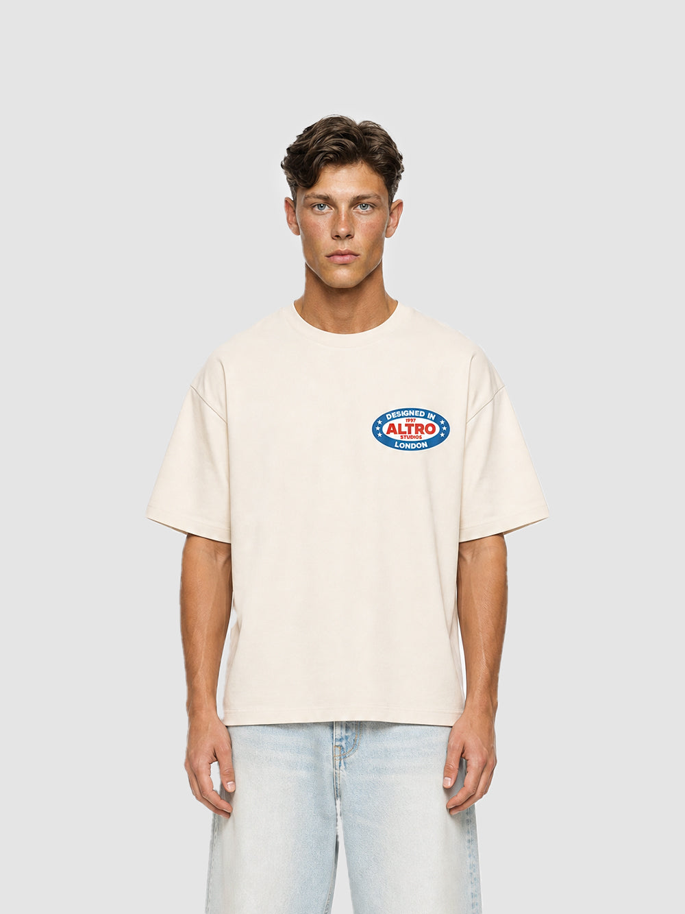 Altro Studios T-Shirt "Motor Garage" - Cream