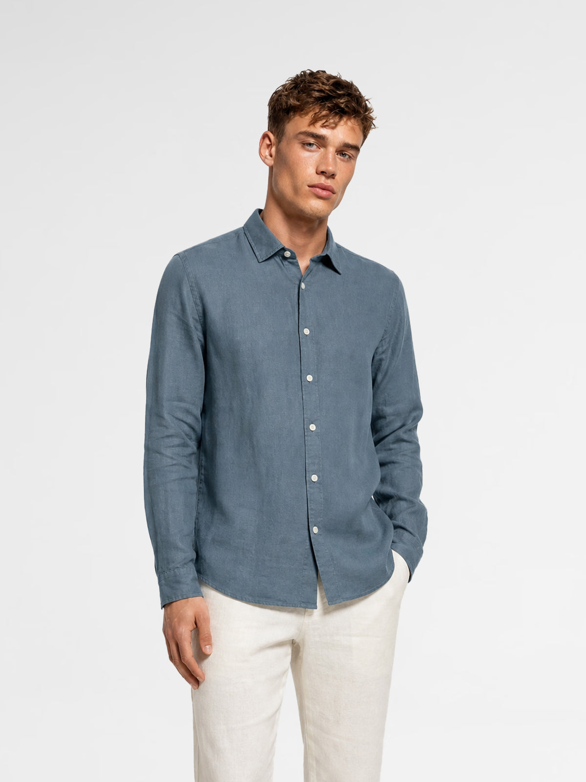 MAISON 9 PARIS 36 Mold Linen Shirt