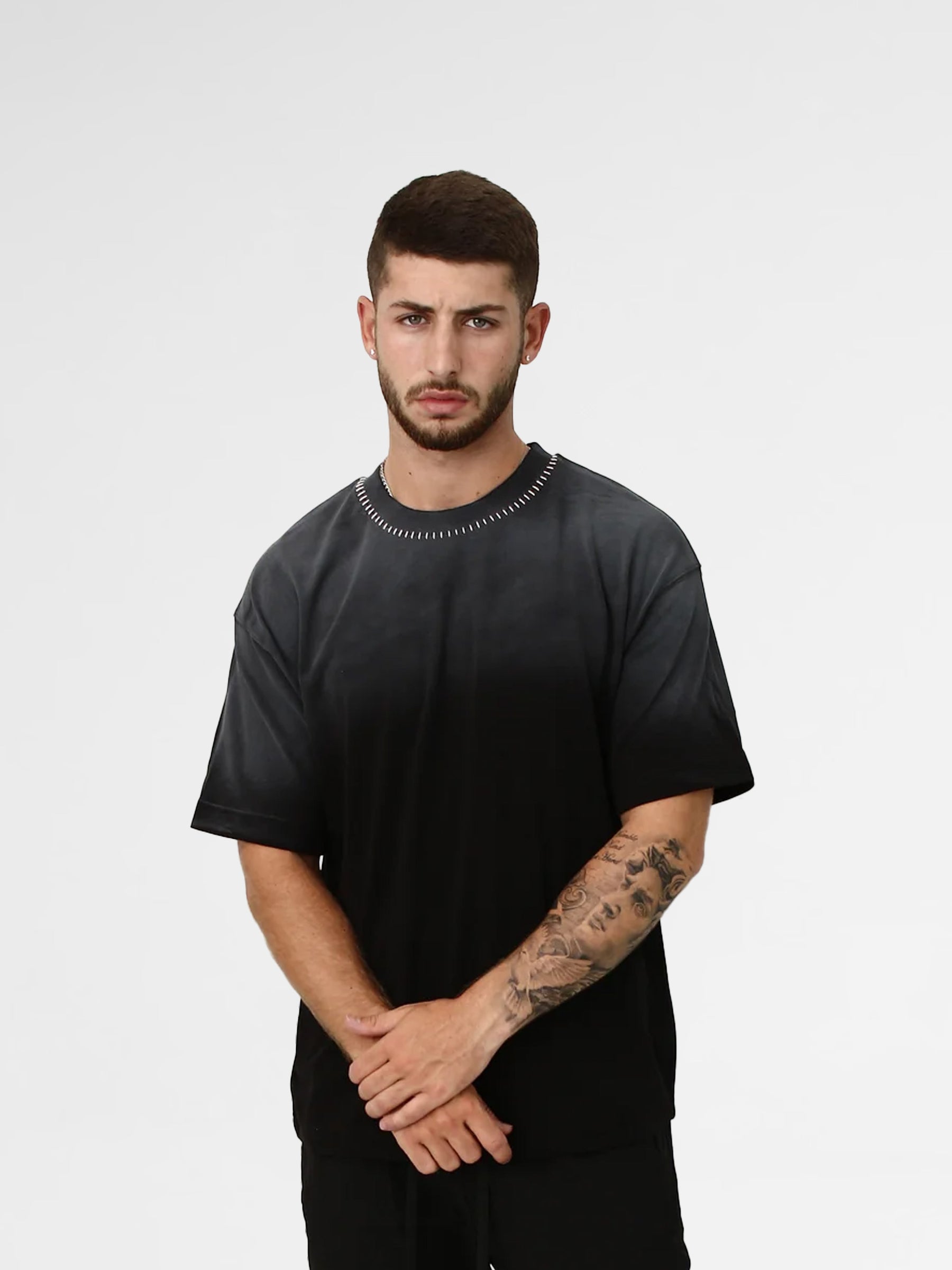 CREW Milano Spray Neck Oversized T-Shirt