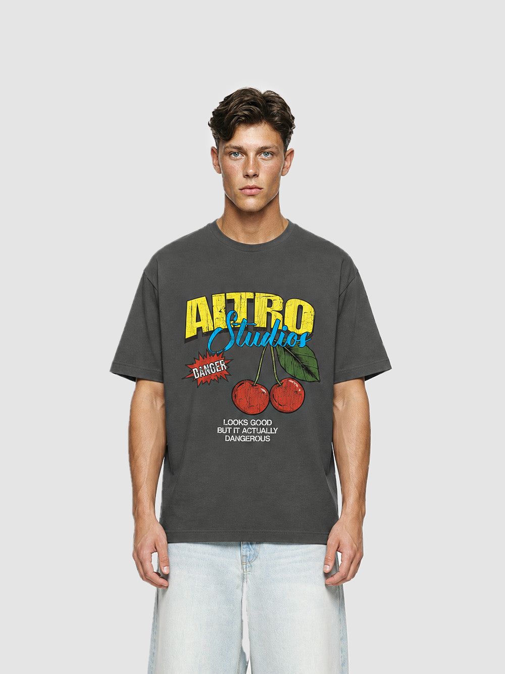 Altro Studios T-Shirt "Dangerous Cherry" - Space Grey