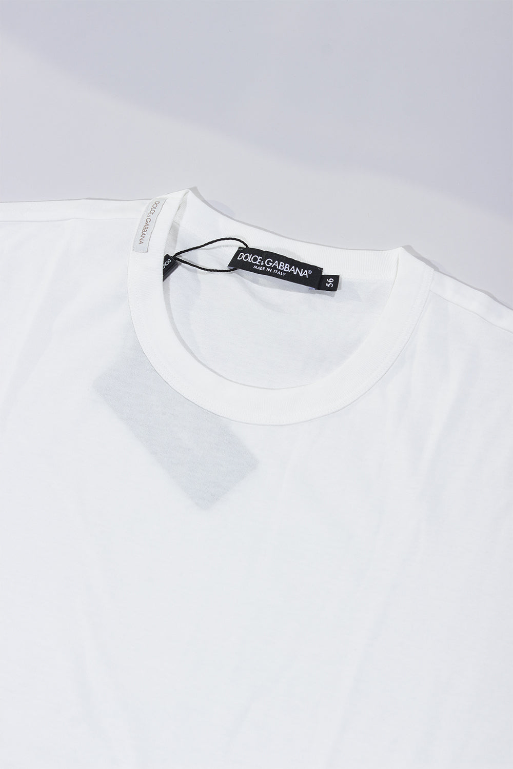 Dolce & Gabbana T-shirt neck logo tag white