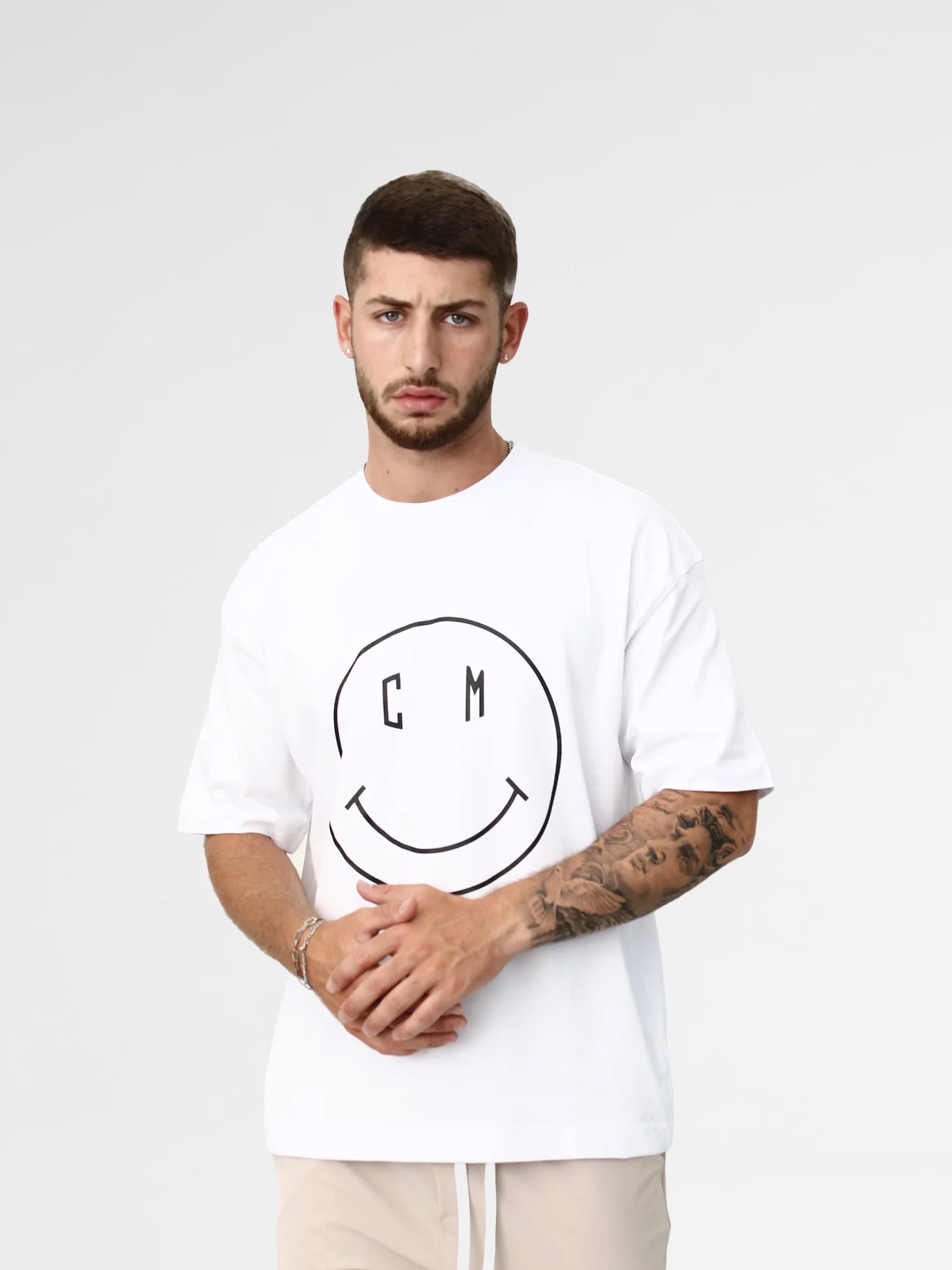 CREW Milano Smile Print Oversized T-Shirt