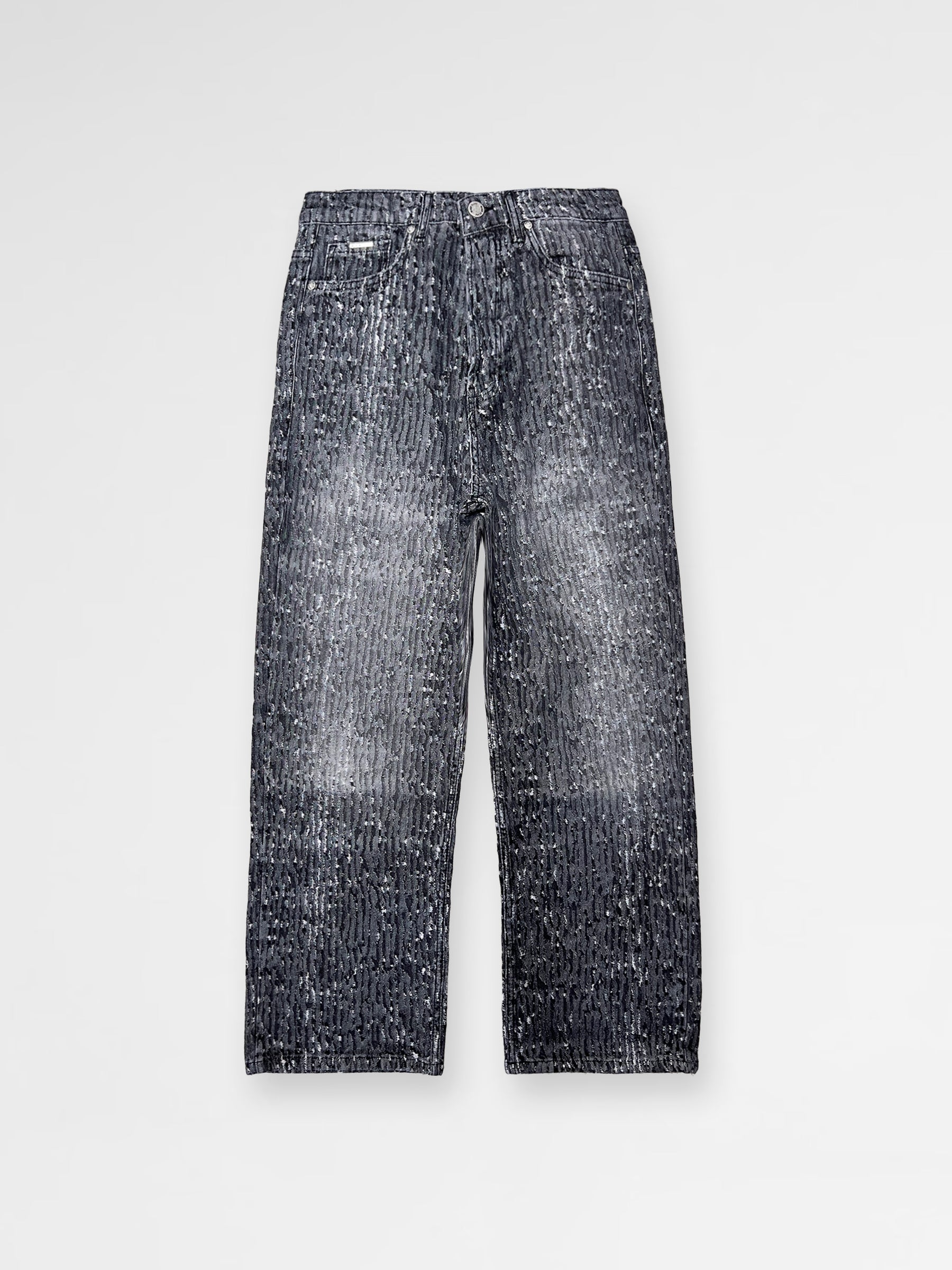 BLACK Wide-Leg Jeans Pants