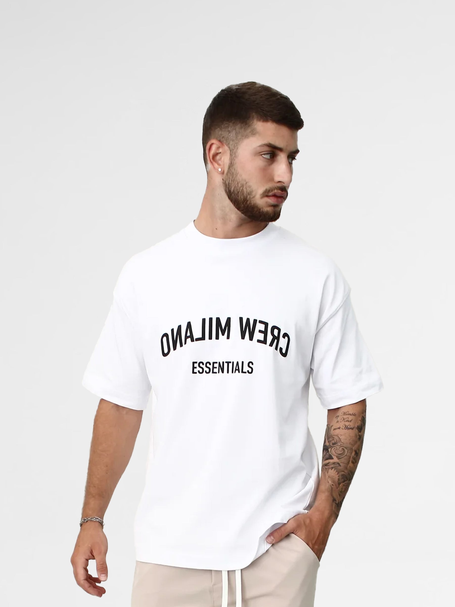 CREW Milano Reflected Print Oversized T-Shirt