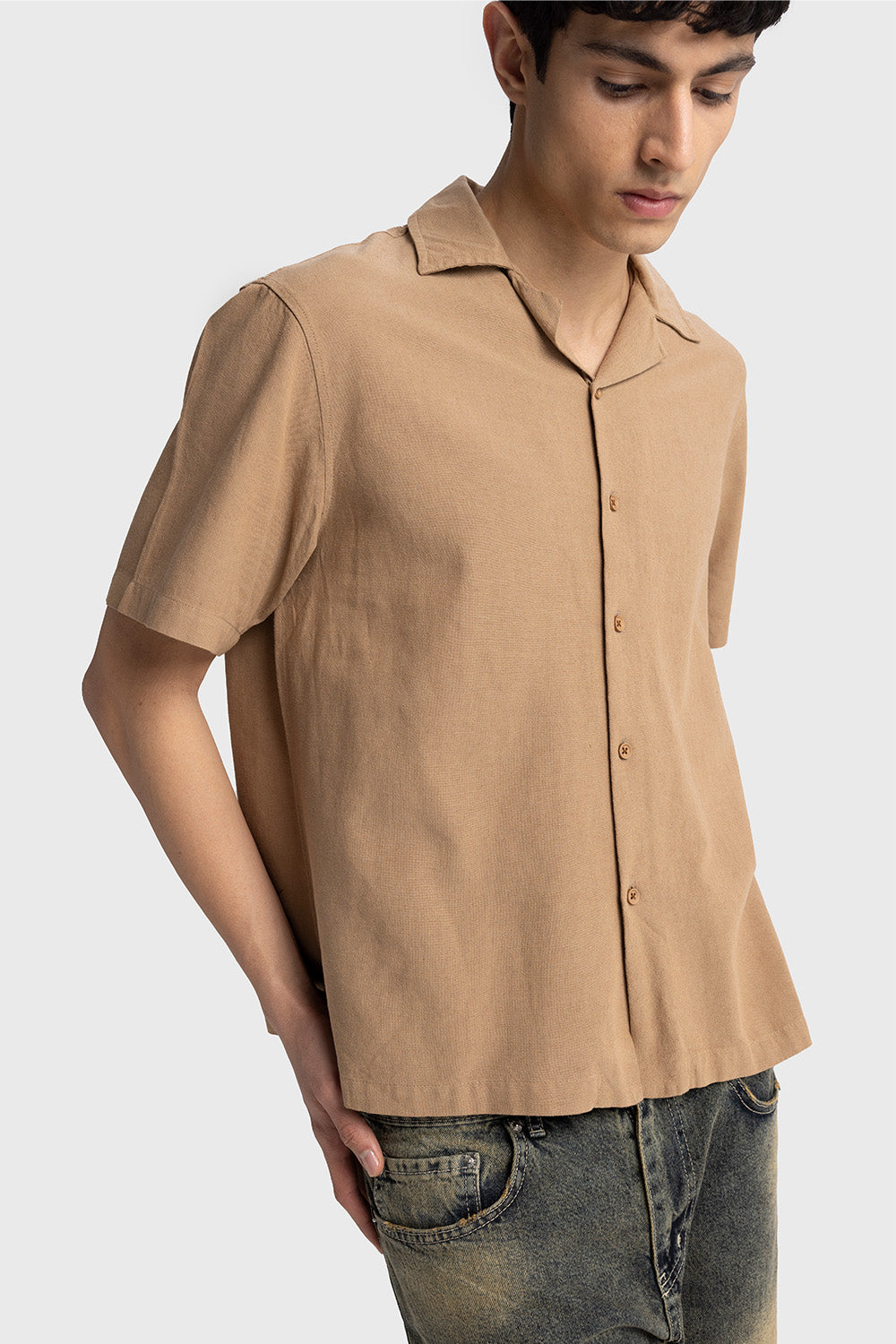 Giesto Linen Short Sleeve Shirt Relaxed Fit