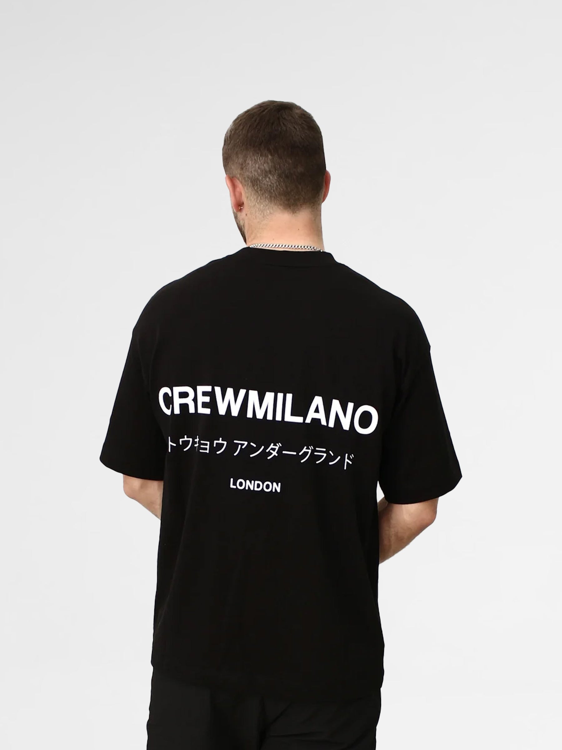 CREW Milano Underground Print Oversized T-Shirt