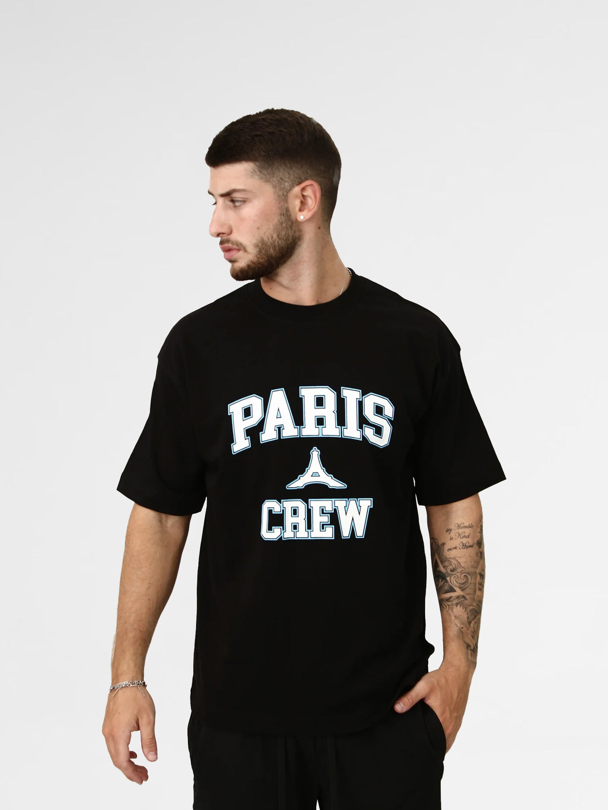 CREW Milano Eiffel Print Oversized T-Shirt