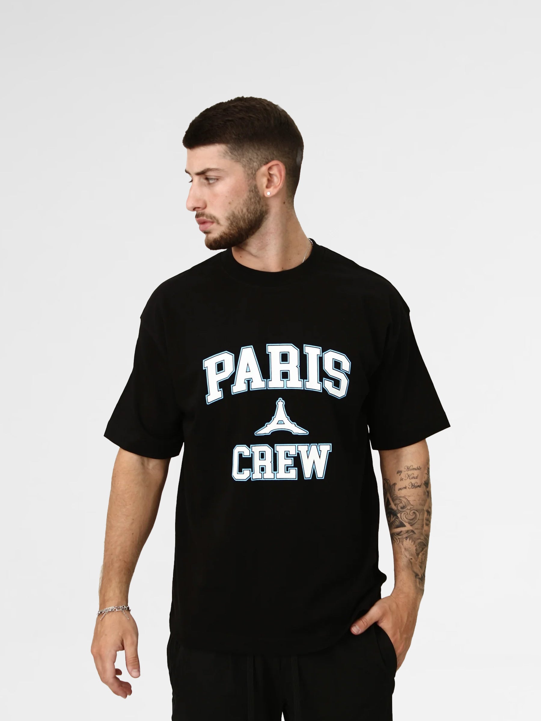 CREW Milano Eiffel Print Oversized T-Shirt