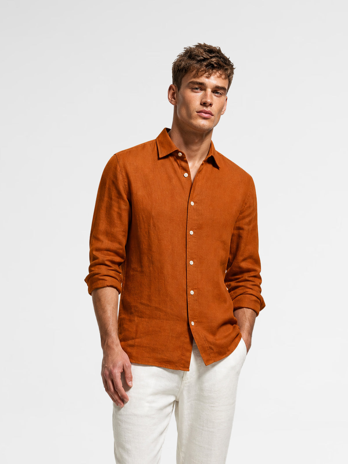 MAISON 9 PARIS Tile Linen Shirt