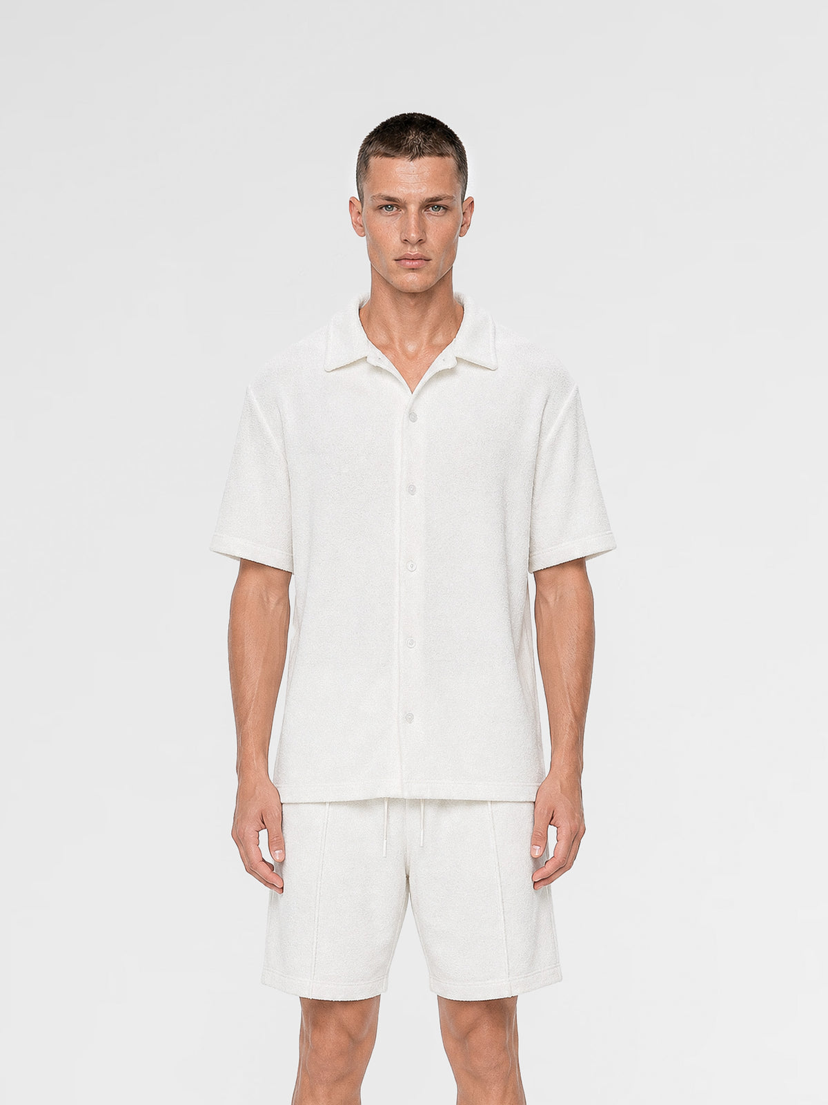 MAISON 9 PARIS White Towel Shirt / Shorts