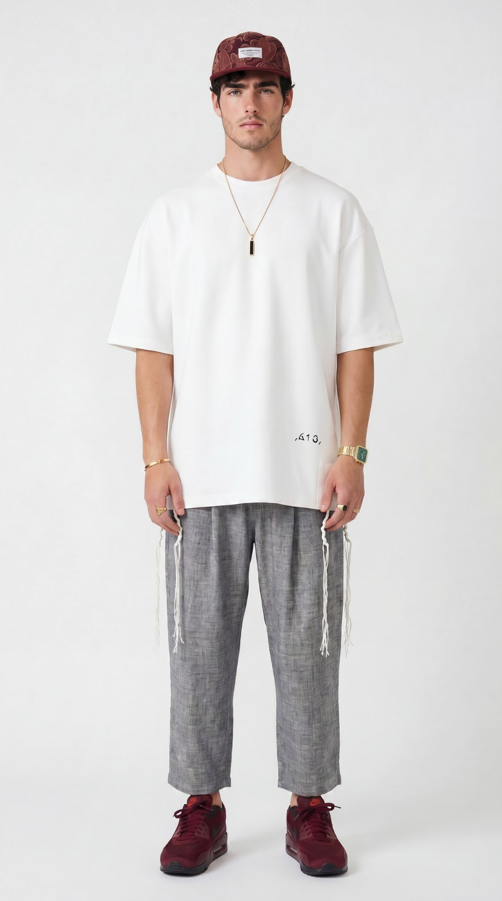 613 - Oversized T-Shirt with Tzitzit
