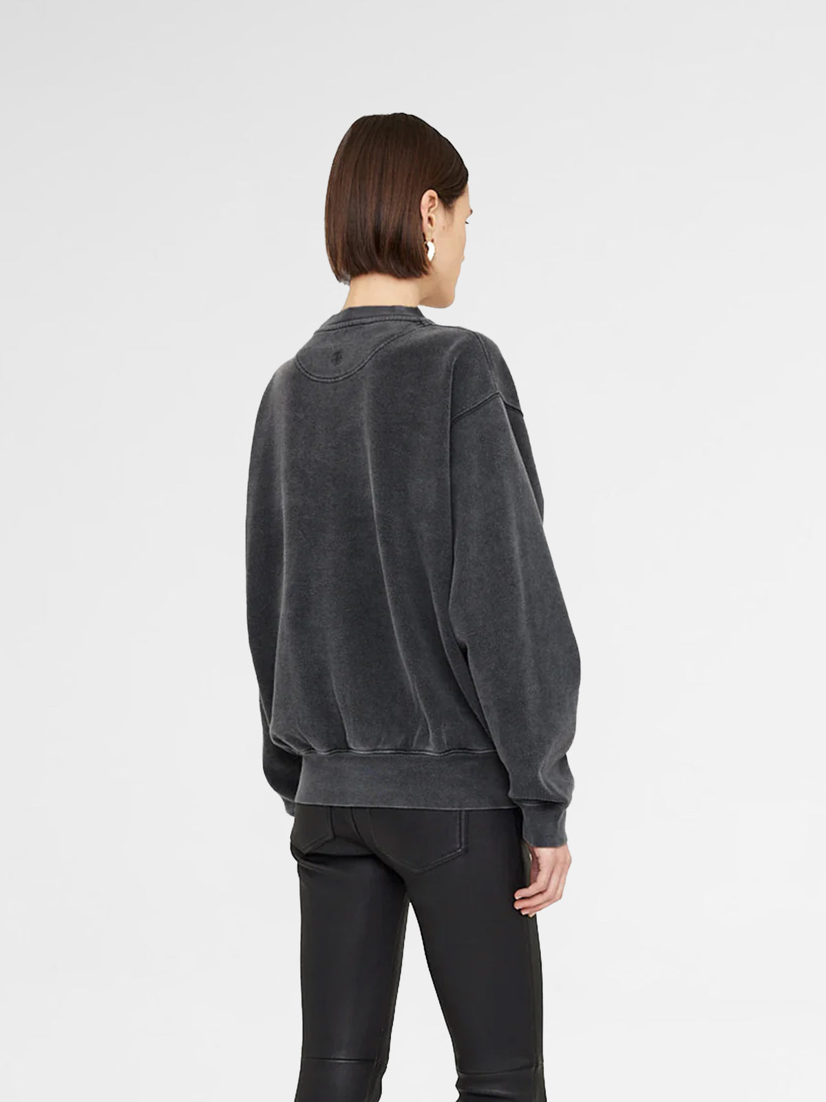 Anine Bing Ramona Sweatshirt University New York - Washed Black