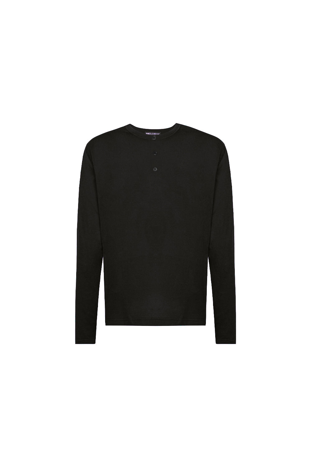Dolce & Gabbana long sleeves t-shirt Button Placket grey