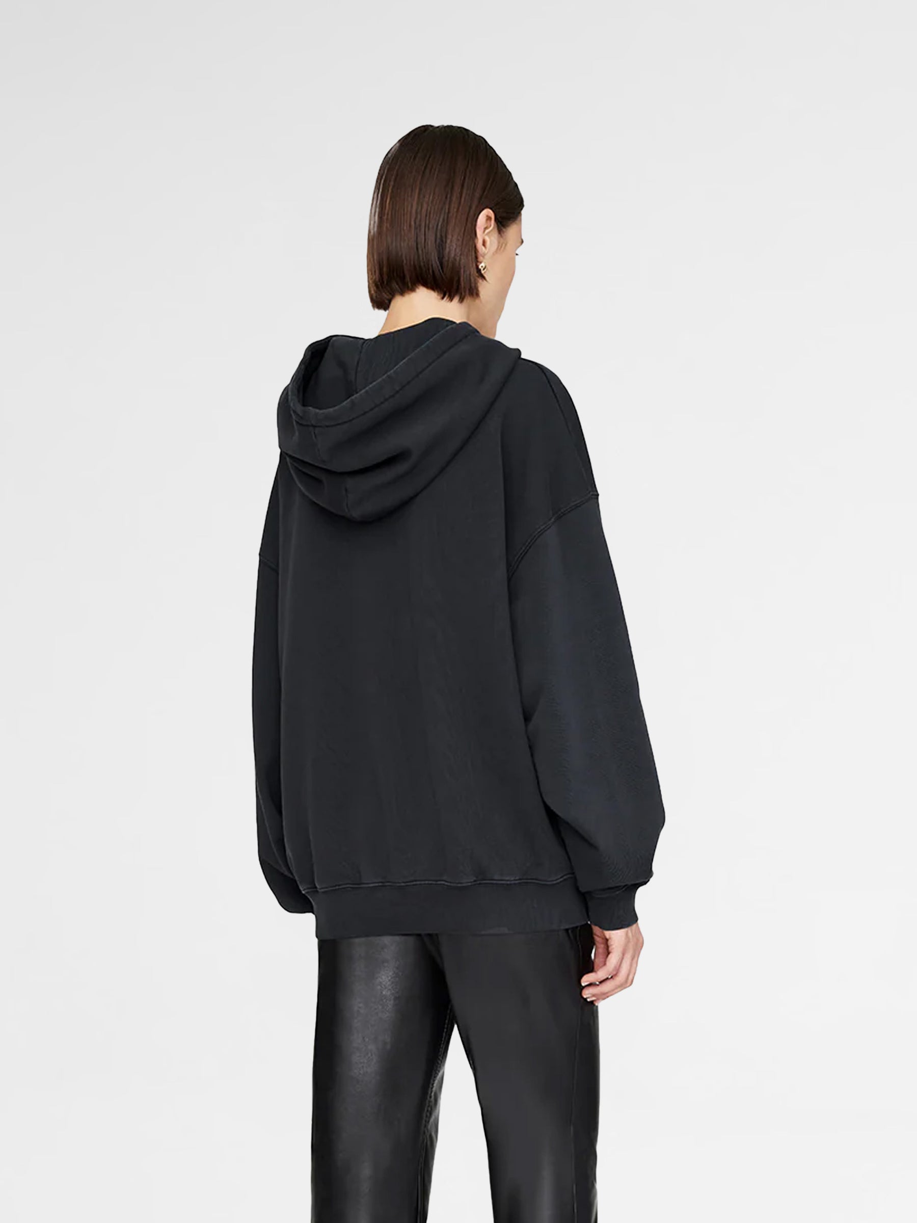 Anine Bing Harvey Sweatshirt Serif - Vintage Black