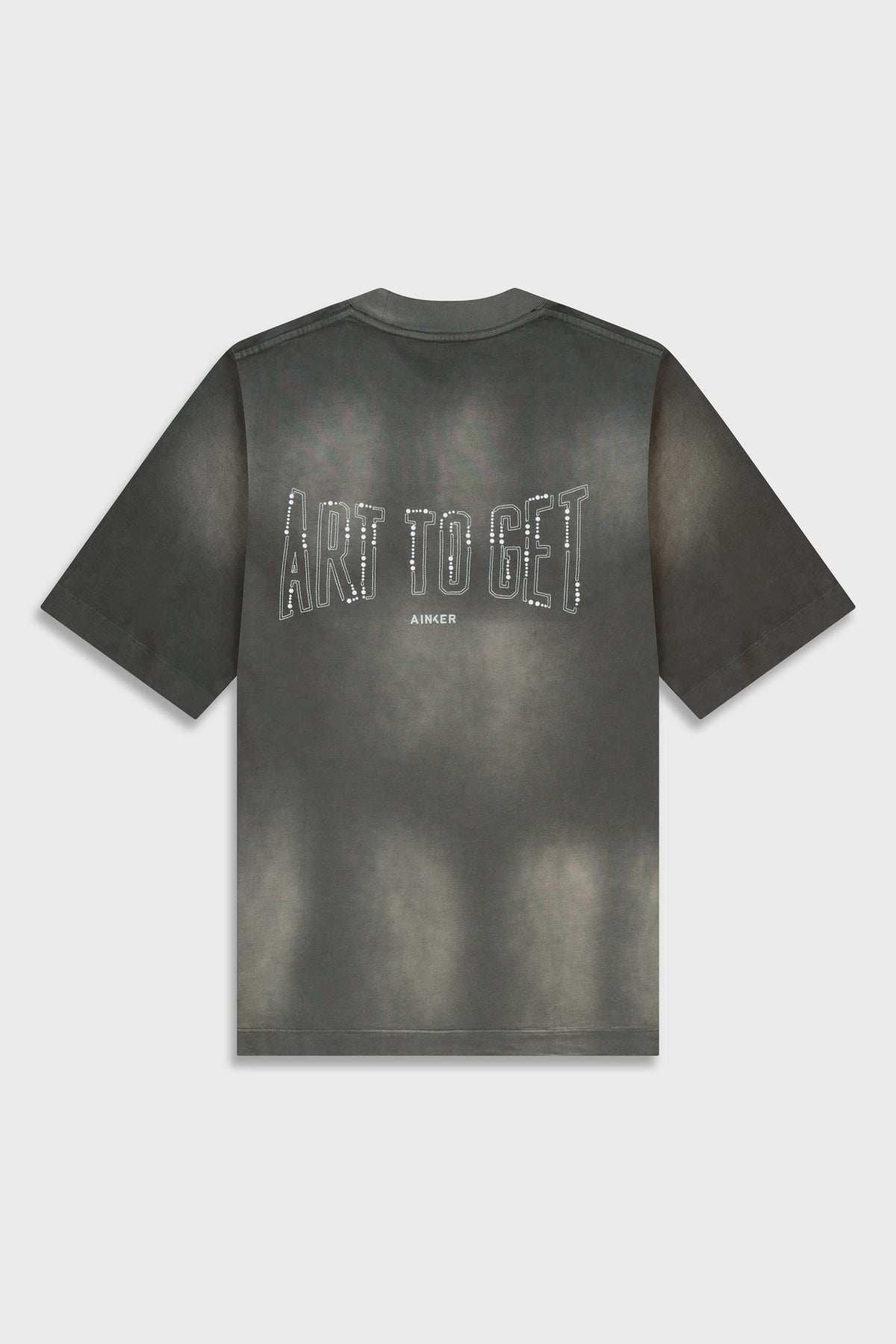 Ainker Cotton Wash 717 Gray T-Shirt