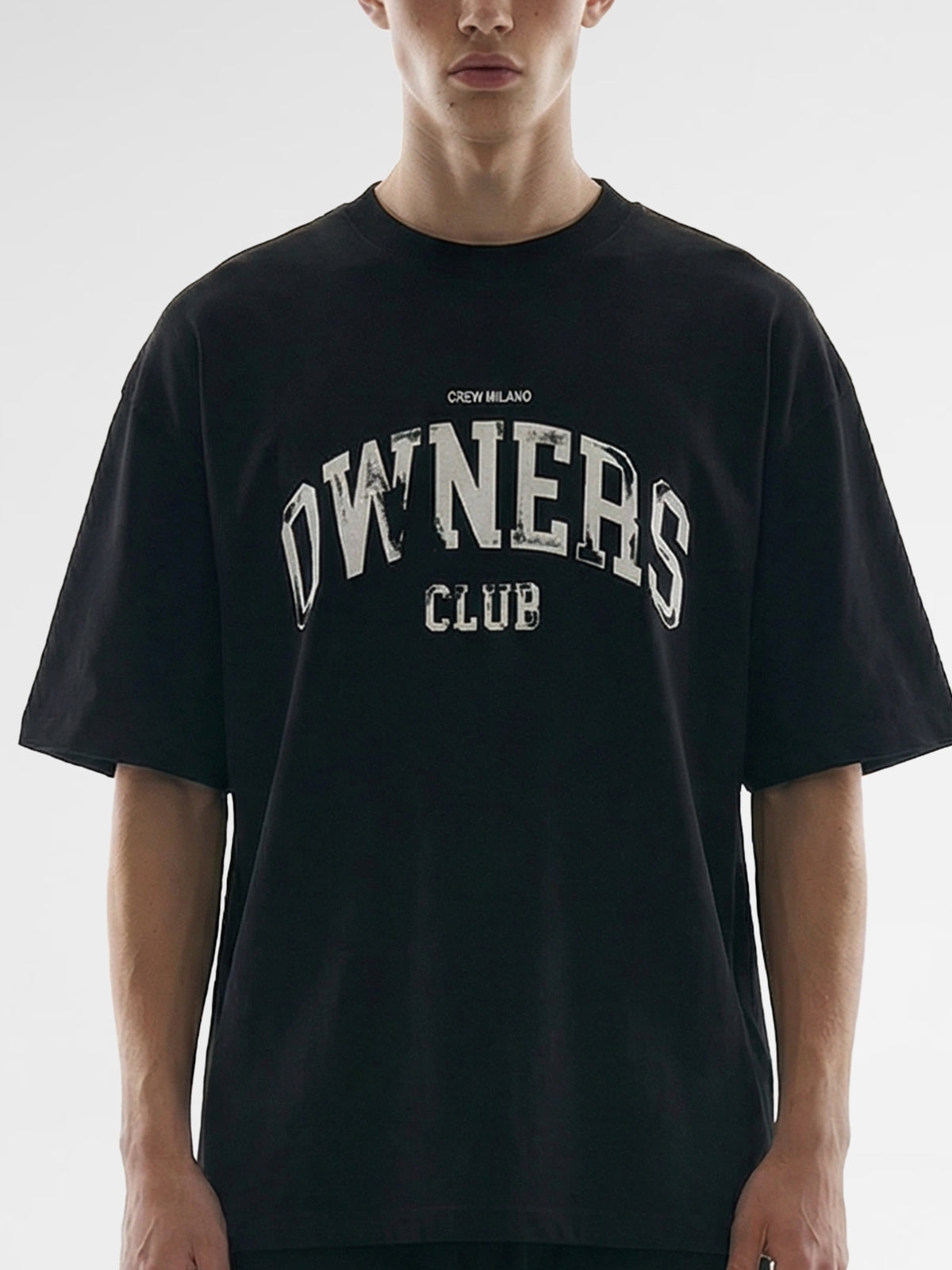 CREW Milano Oversized T-Shirt Logo Print