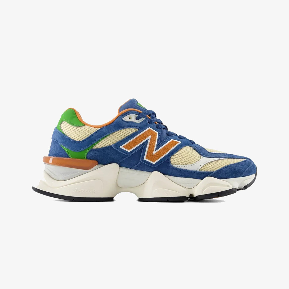 New Balance blue green orange
