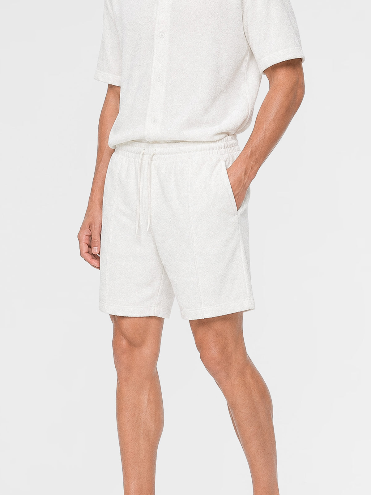 MAISON 9 PARIS White Towel Shirt / Shorts