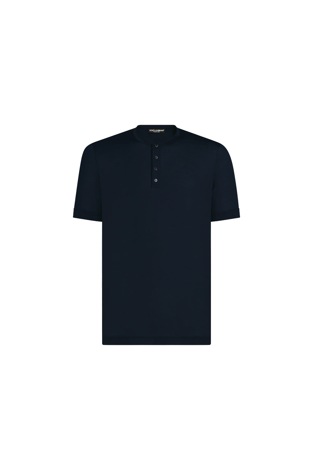 Dolce & Gabbana t-shirt Button Placket blue navy