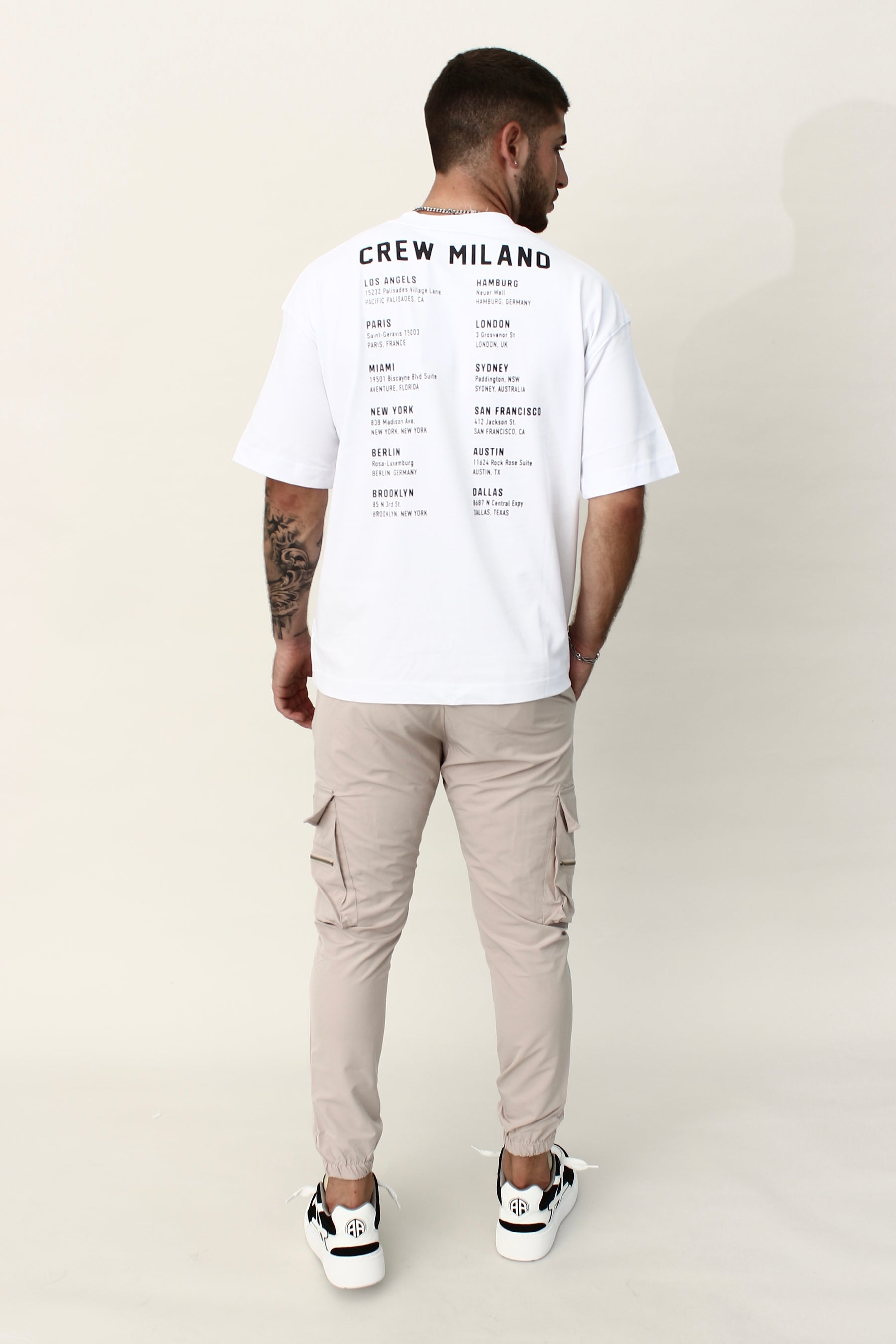 CREW Milano Smile Print Oversized T-Shirt
