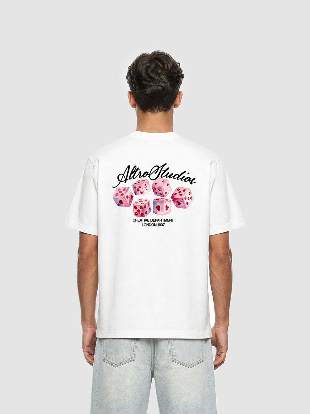Altro Studios T-Shirt "Love Cubes" - Ice White