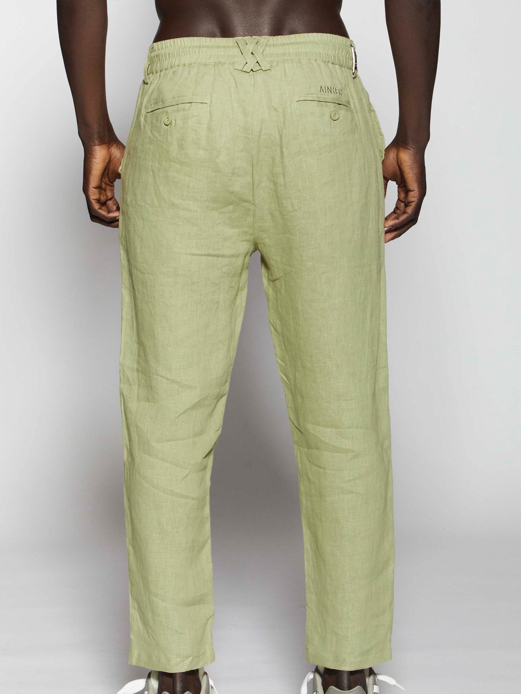 Ainker Linen 403 Green Pants
