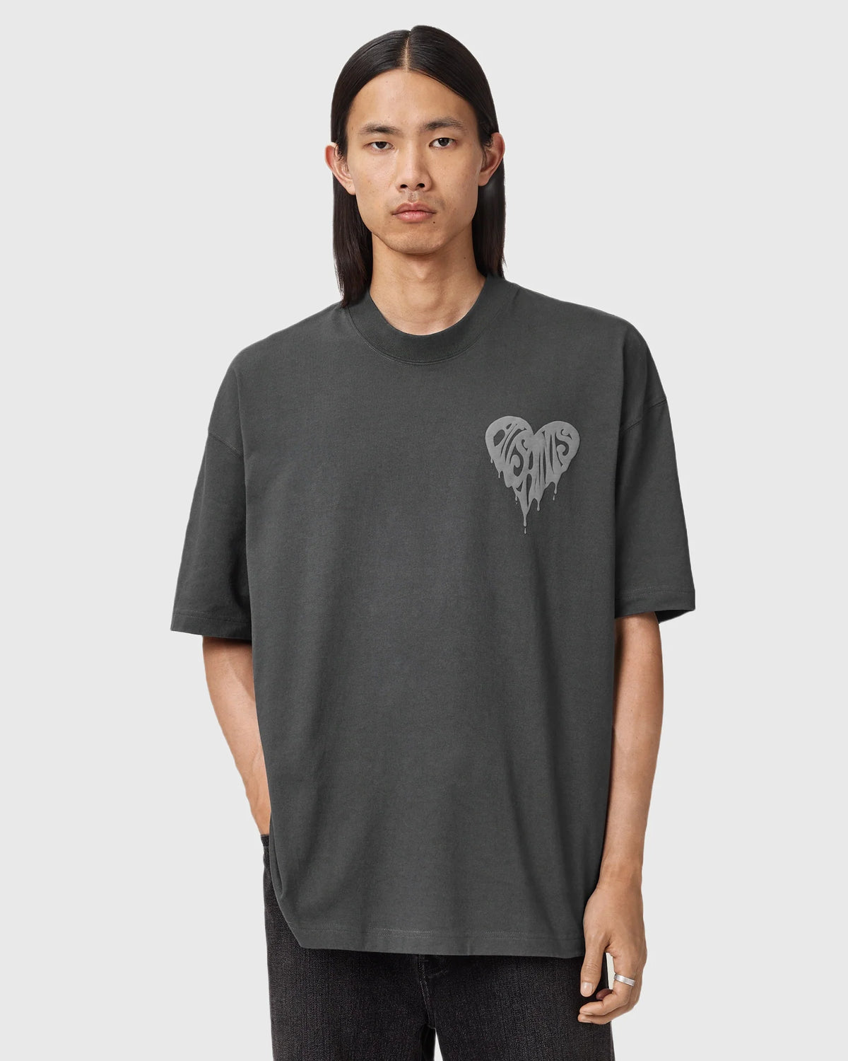Allsaints Trip Washed Black T-Shirt M010PD-162