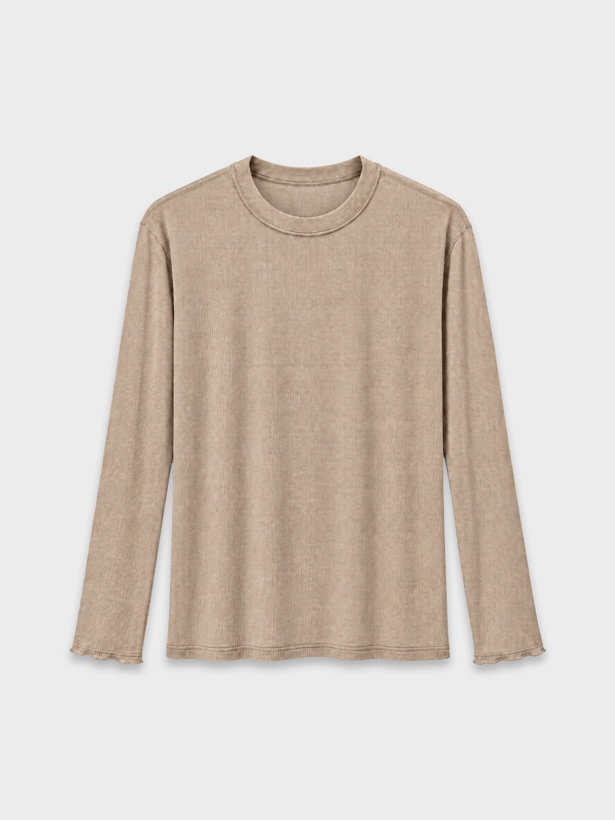 CREW Milano "Bali" Long T-Shirt - Camel