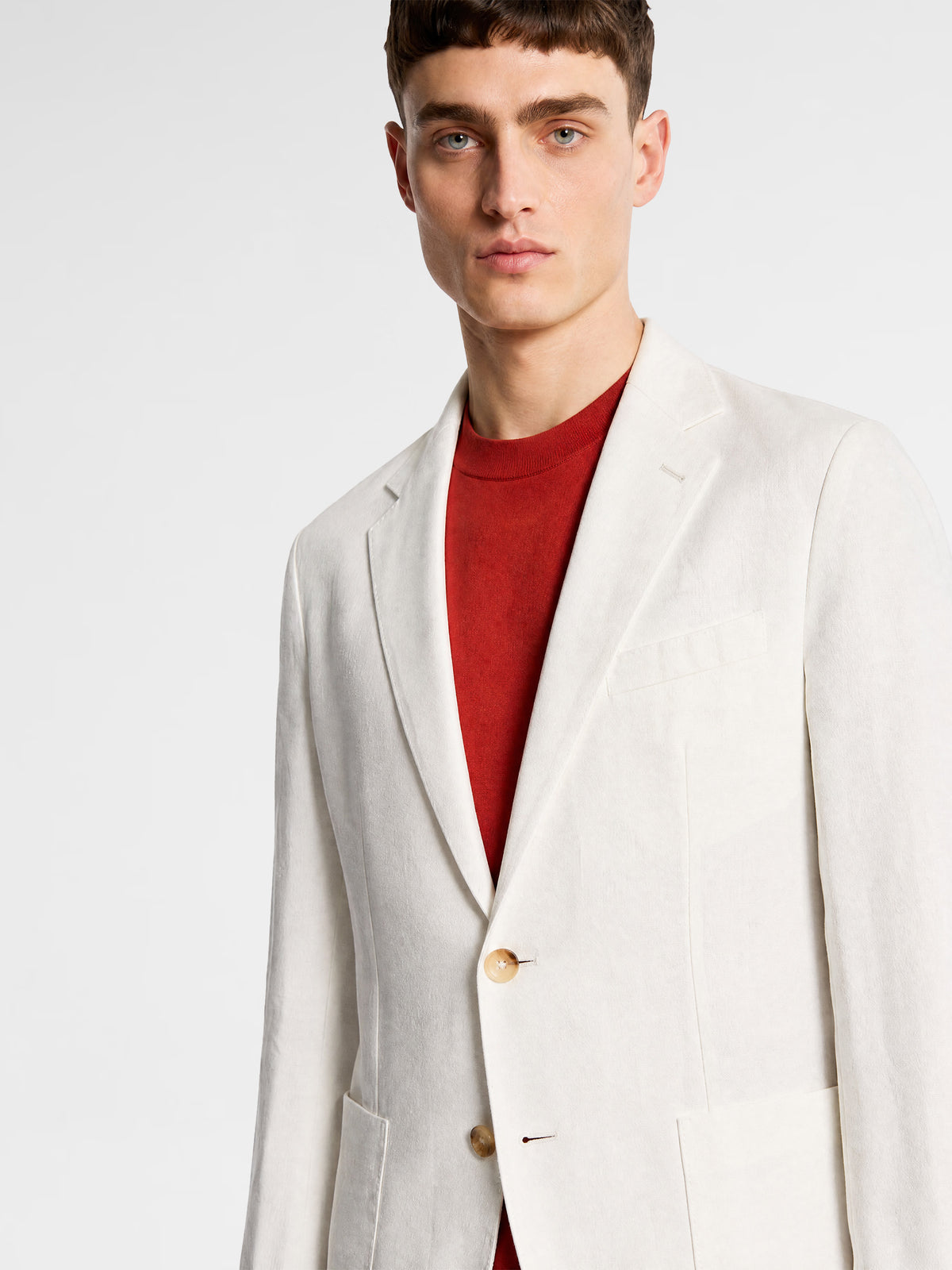 MAISON 9 PARIS White Linen Blazer