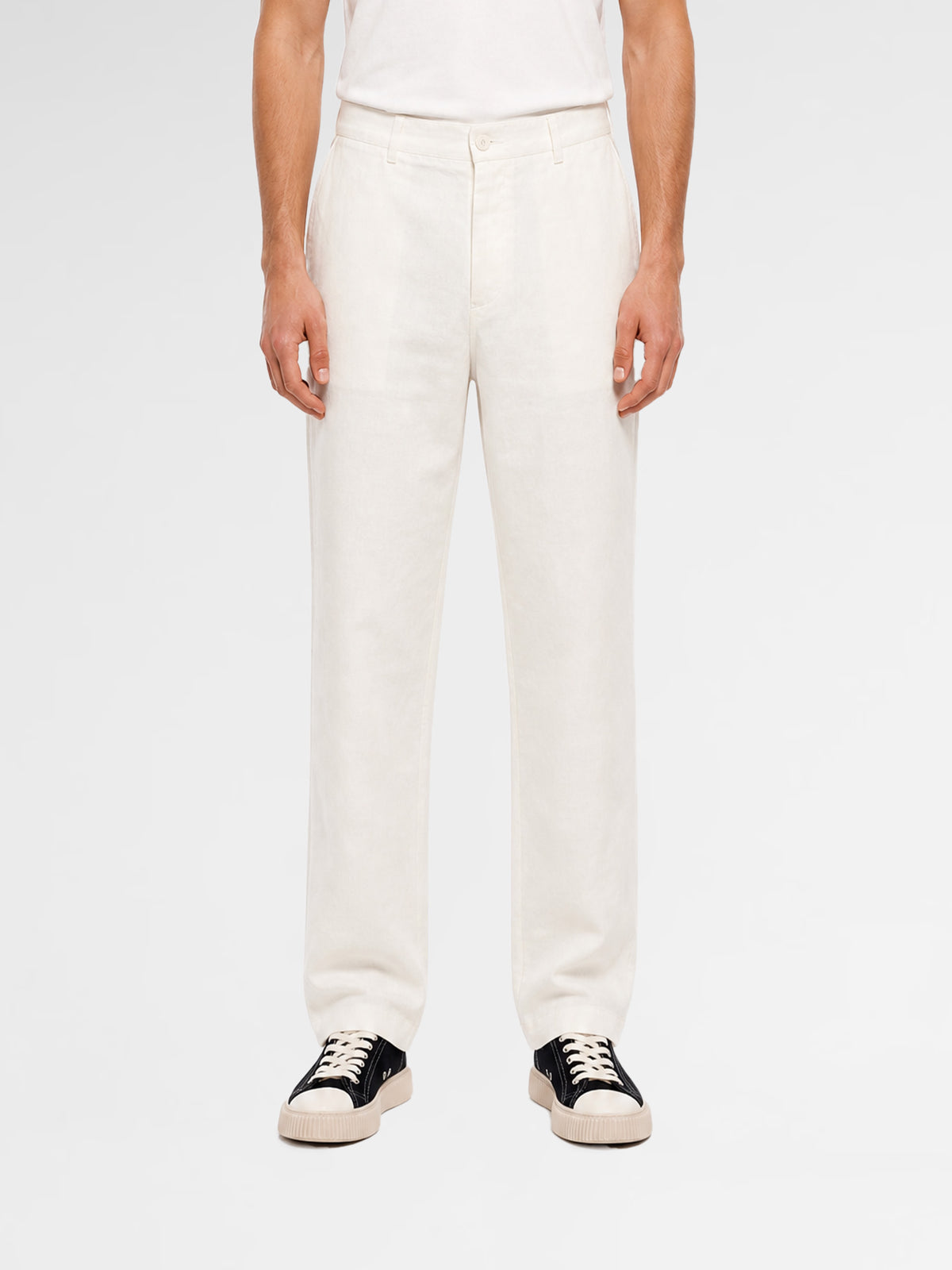 MAISON 9 PARIS Beige Linen Trousers Pants
