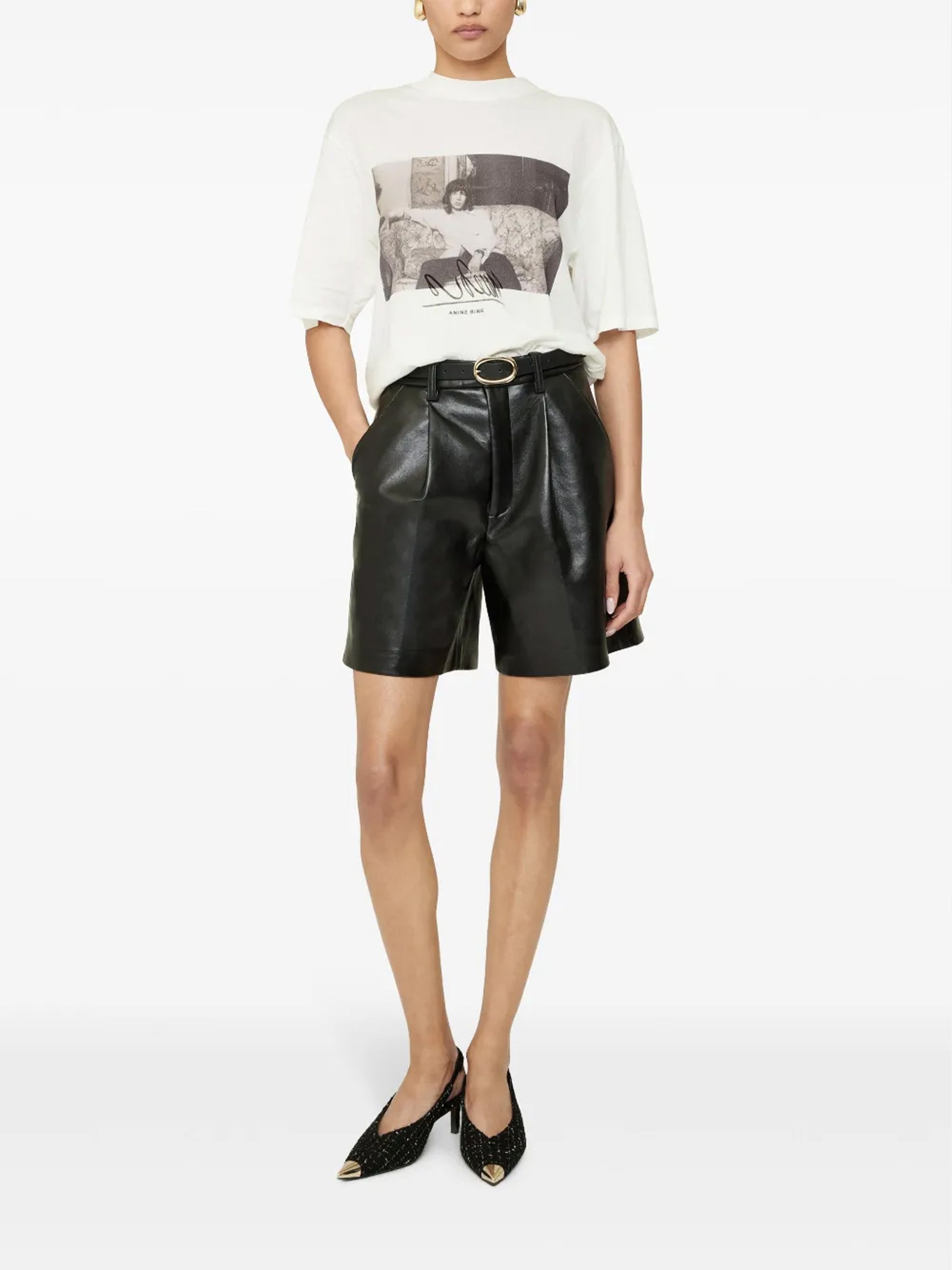 Anine Bing Signature Photo Print T-Shirt