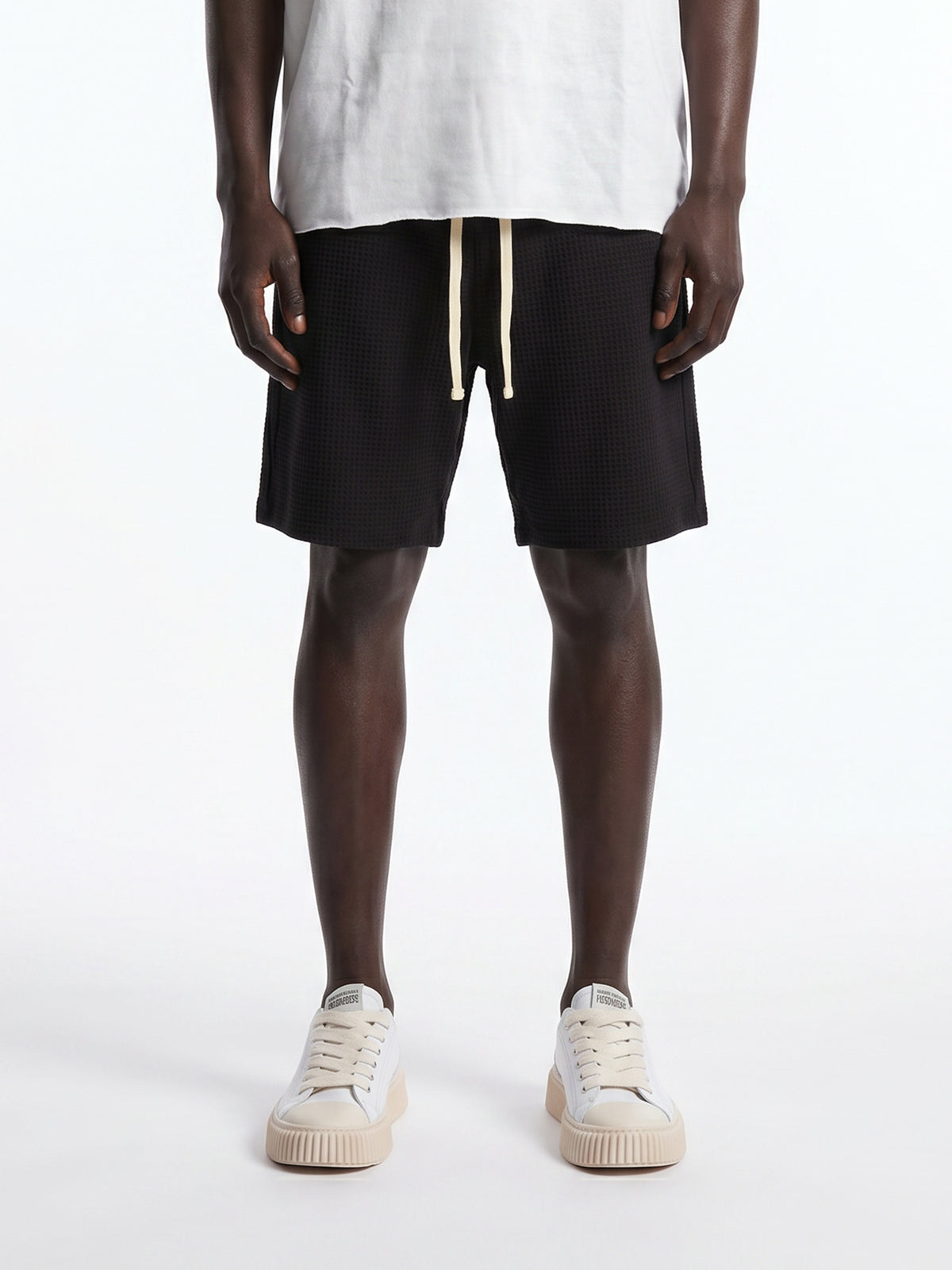 CREW Milano Waffle Shorts Black