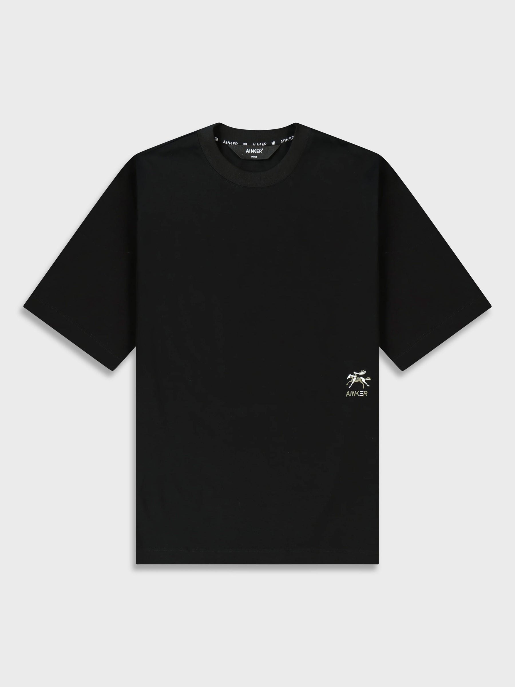 Ainker Mercerized 541 Black T-Shirt