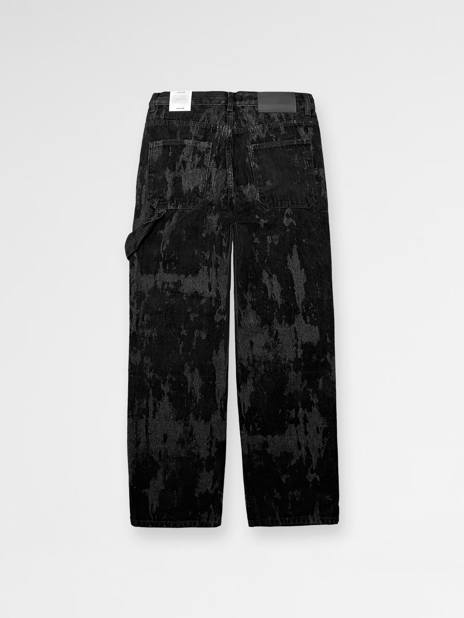BLACK Wide-Leg Jeans Pants