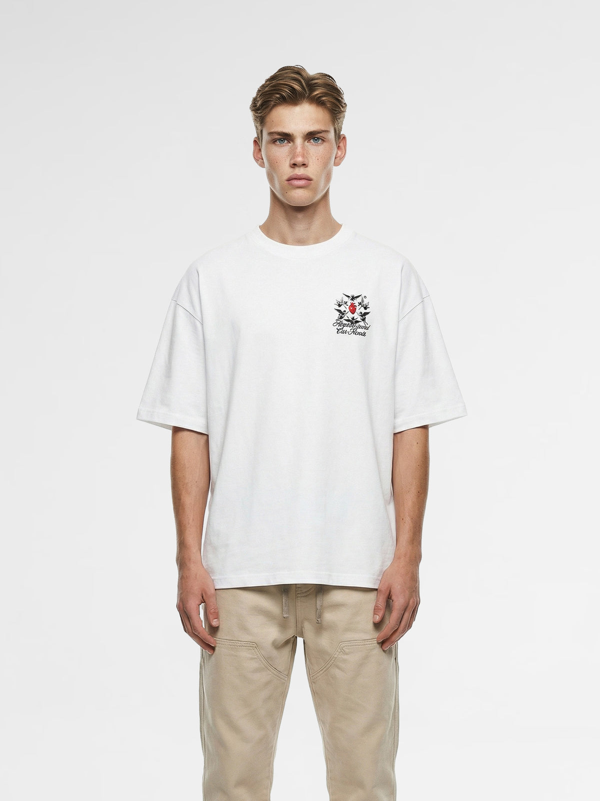 CREW Milano Oversized T-Shirt Logo Print