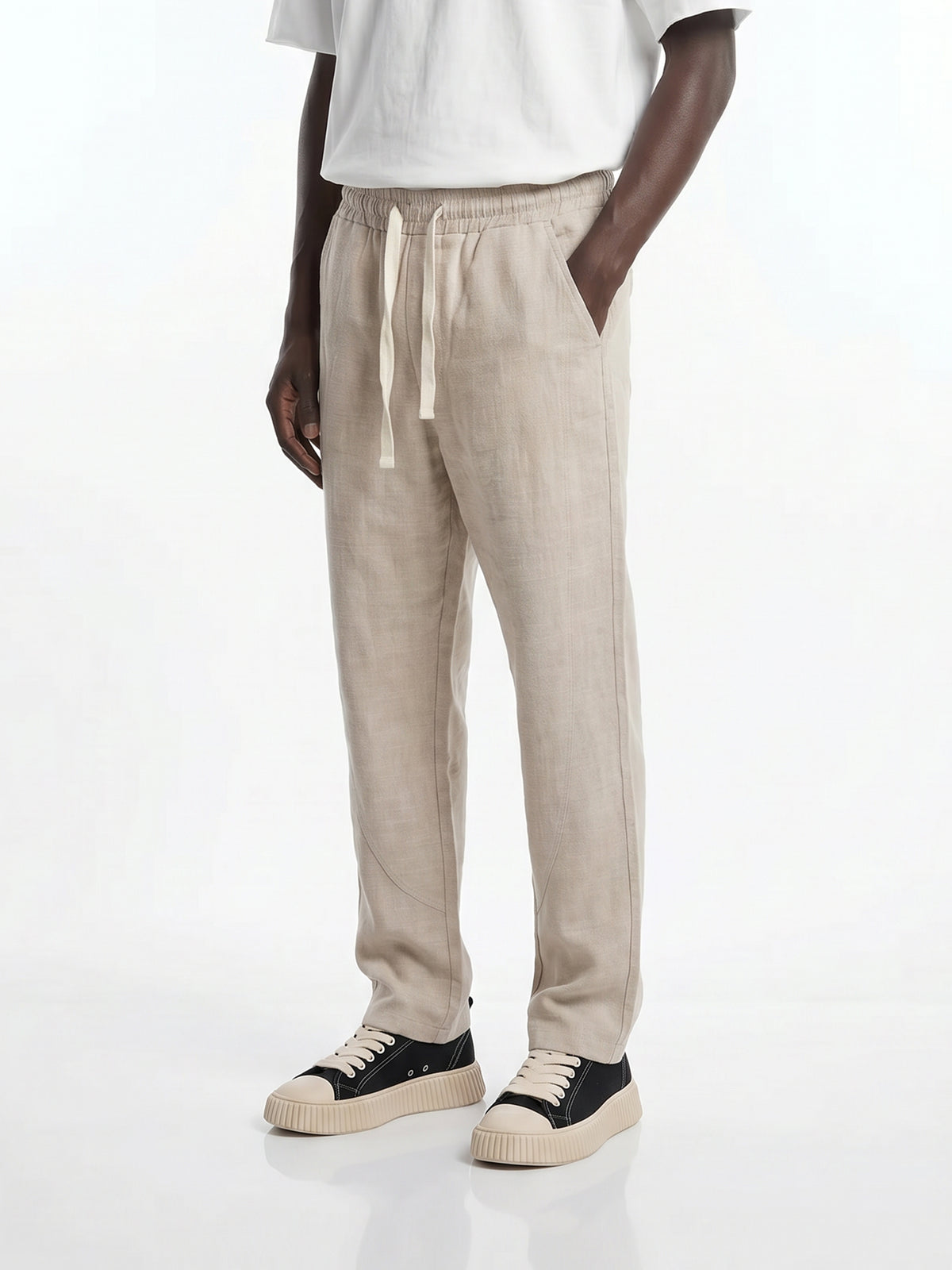 CREW MILANO Linen Beige - Bruno Pants