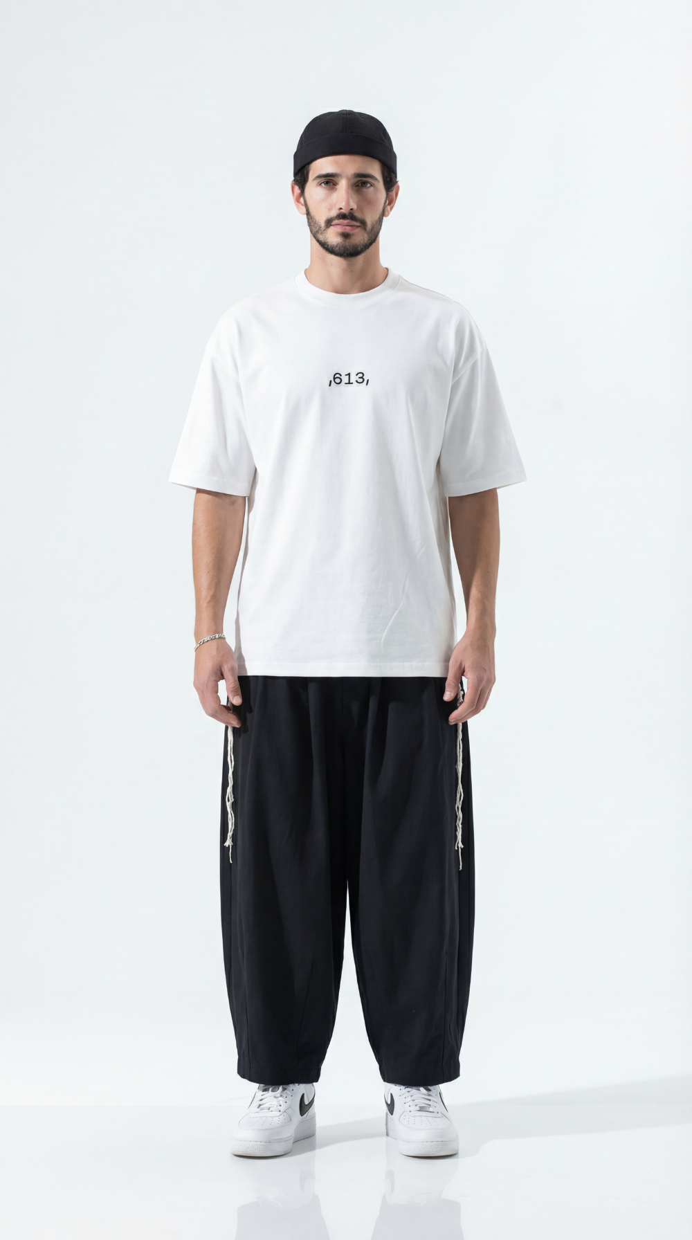 613 - Oversized T-Shirt with Tzitzit