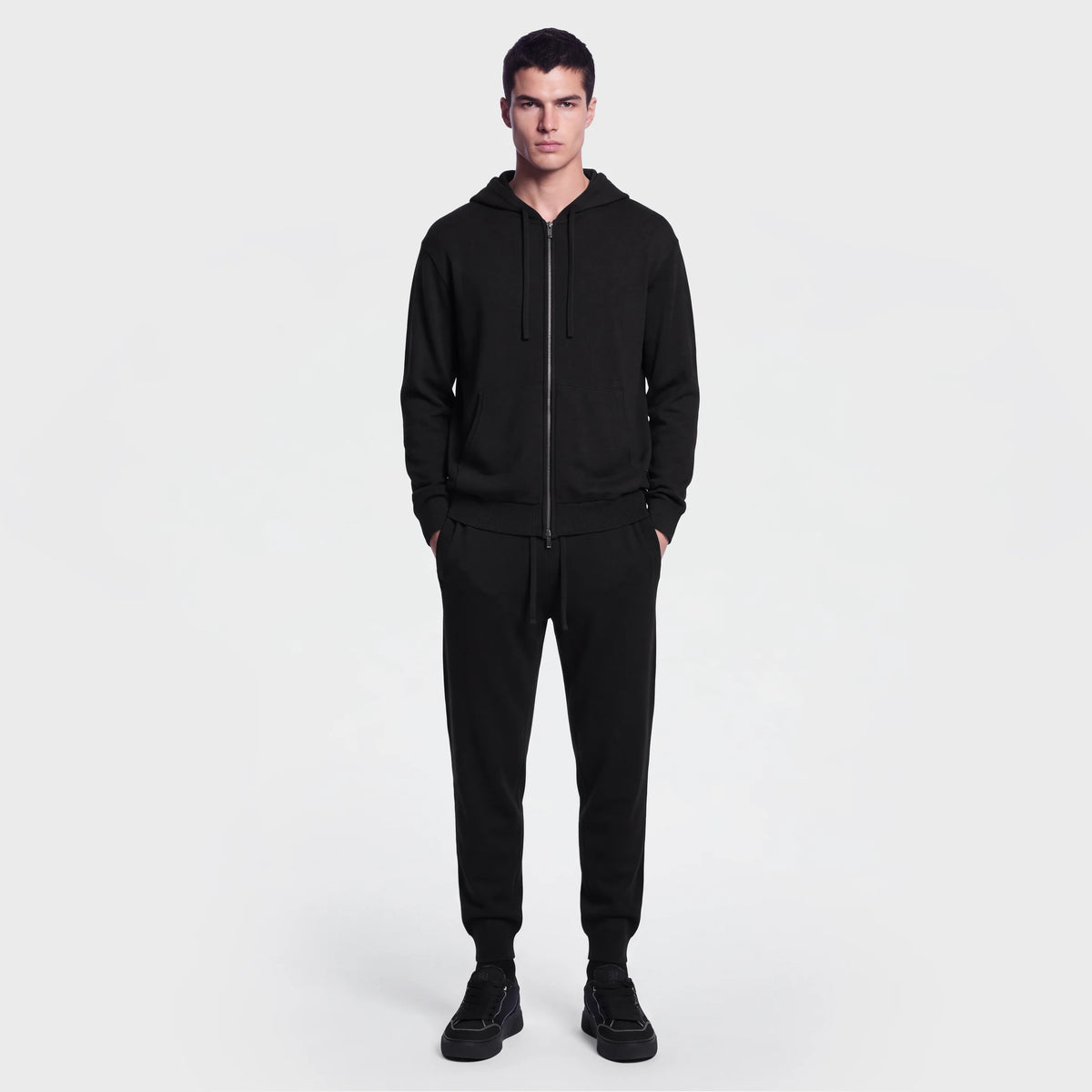 Ainker 1126 Black Cashmire Hoodie
