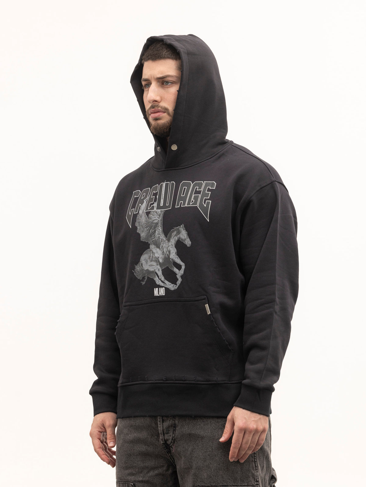 CREW MILANO Relax Logo Hoodie