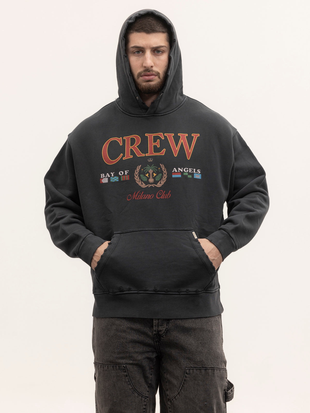 CREW MILANO Relax Logo Hoodie