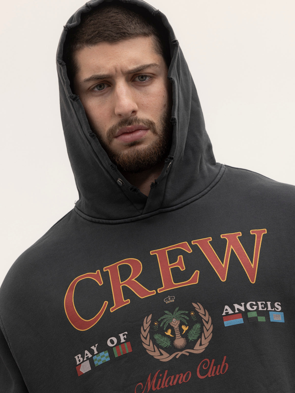 CREW MILANO Relax Logo Hoodie