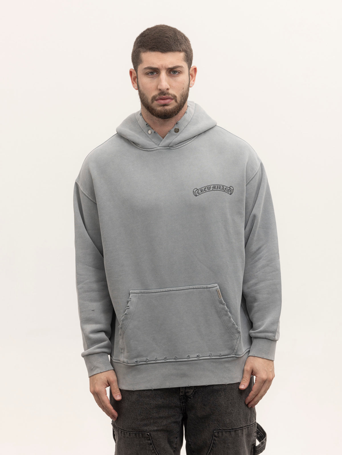 CREW MILANO Relax Logo Hoodie