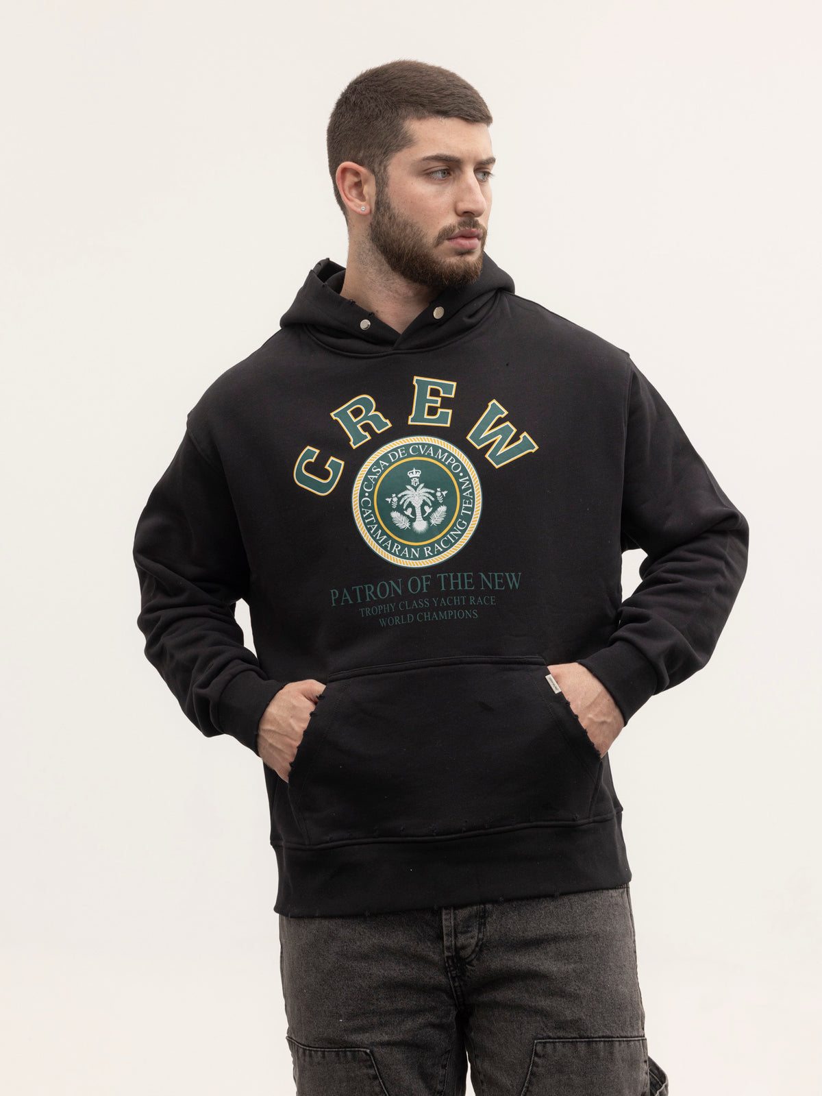CREW MILANO Relax Logo Hoodie