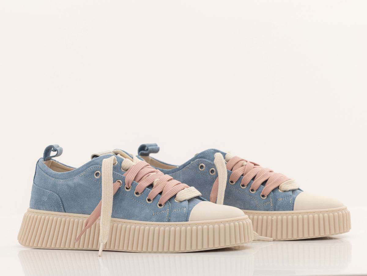 MAISON 9 PARIS Sneakers - Blue Ocean Double Laces