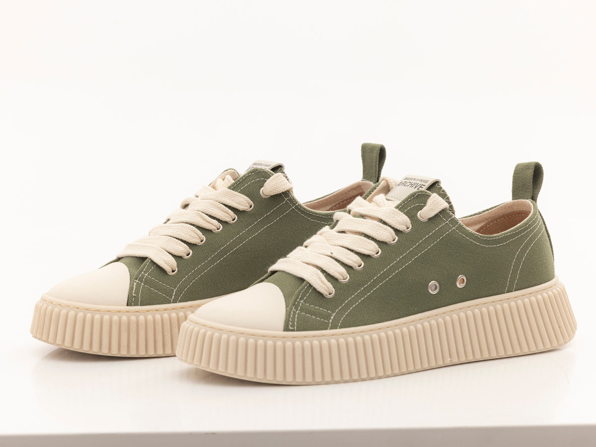 MAISON 9 PARIS Sneakers - Green Suede Leather
