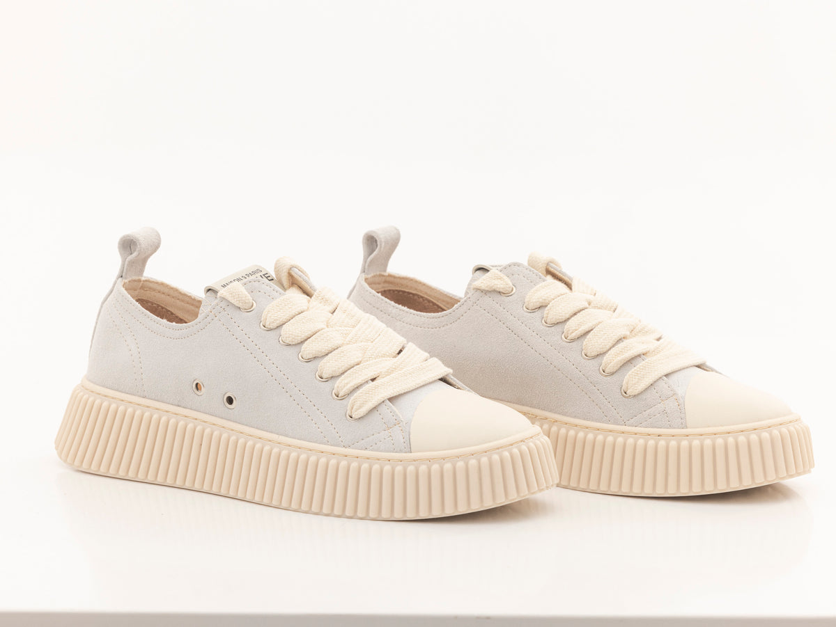 MAISON 9 PARIS Sneakers - Light Blue Suede Leather