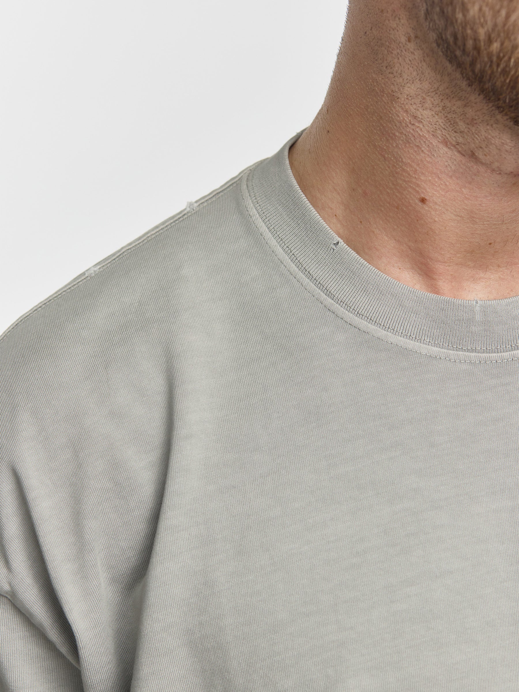 CREW Milano Oversize Set T-Shirt/Pants Light Grey