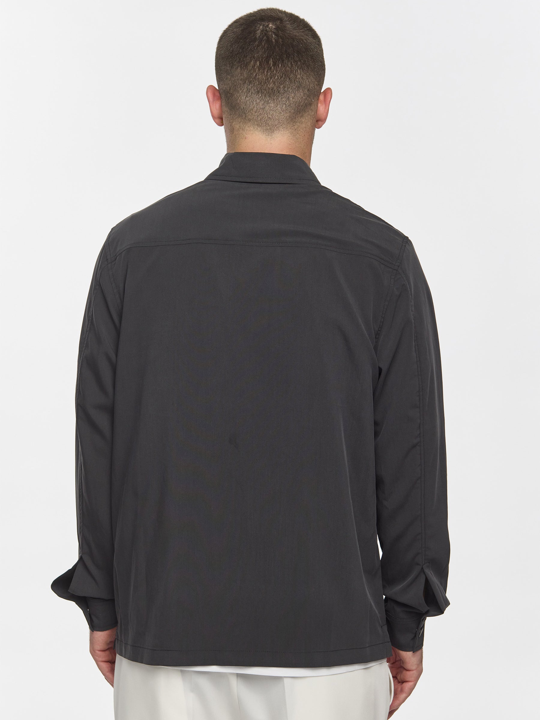 Prêt A Porter Zipper Jacket with Pocket Dark Grey